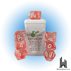 SET OF 7 DICE: DIFFUSION FIGHTER'S RESOLVE